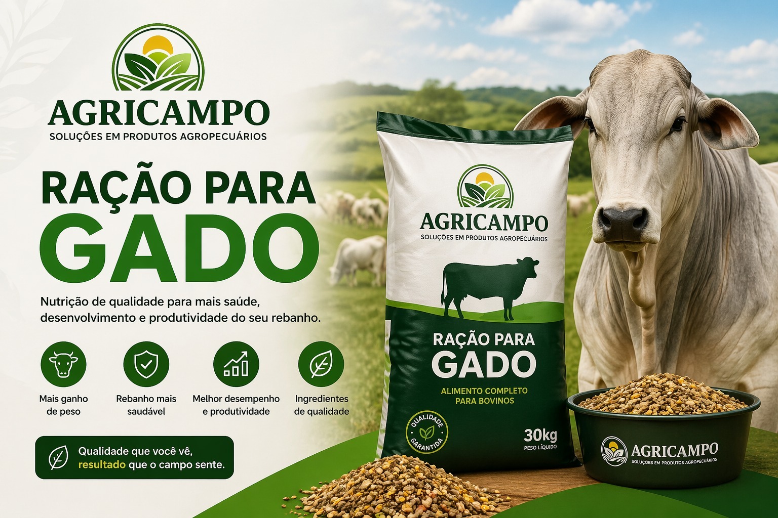 Ração para gado Agricampo