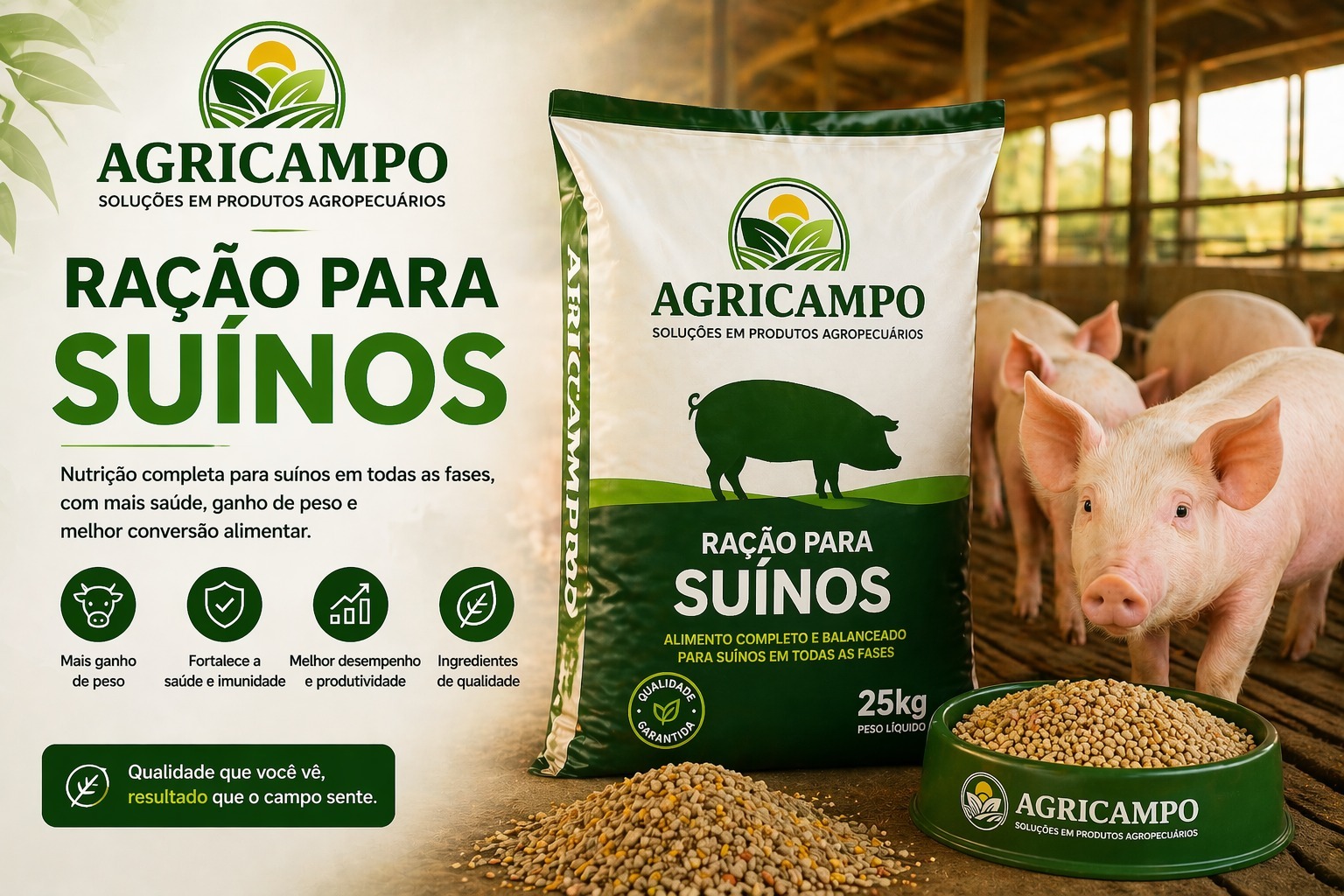 Ração para suínos Agricampo